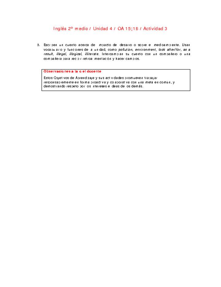 Inglés 2 medio-Unidad 4-OA15;16-Actividad 3 Imagen portada