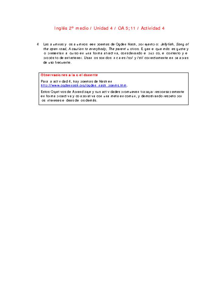 Inglés 2 medio-Unidad 4-OA5;11-Actividad 4 Imagen portada