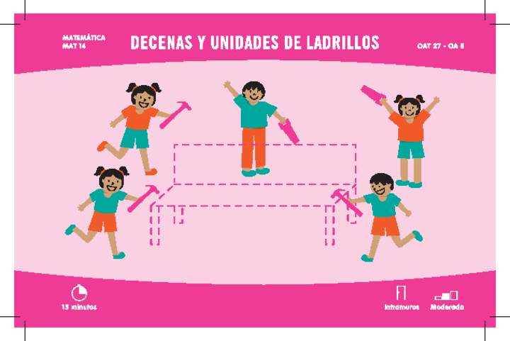Matemática 1° básico/OA 8: Decenas y unidades de ladrillos Comienzo Activamente Imagen portada