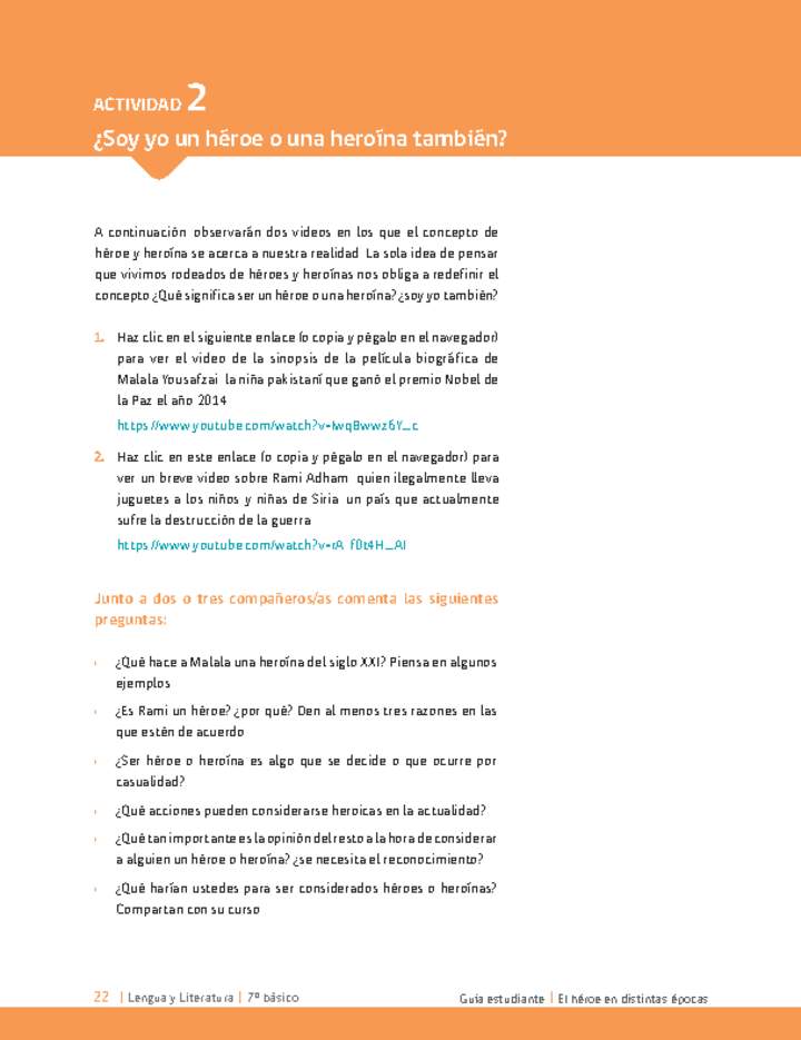 Actividad 2. ¿Soy yo un héroe o una heroína también? Imagen portada