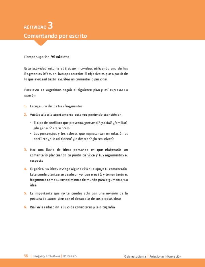 Actividad 3. Comentando por escrito Imagen portada