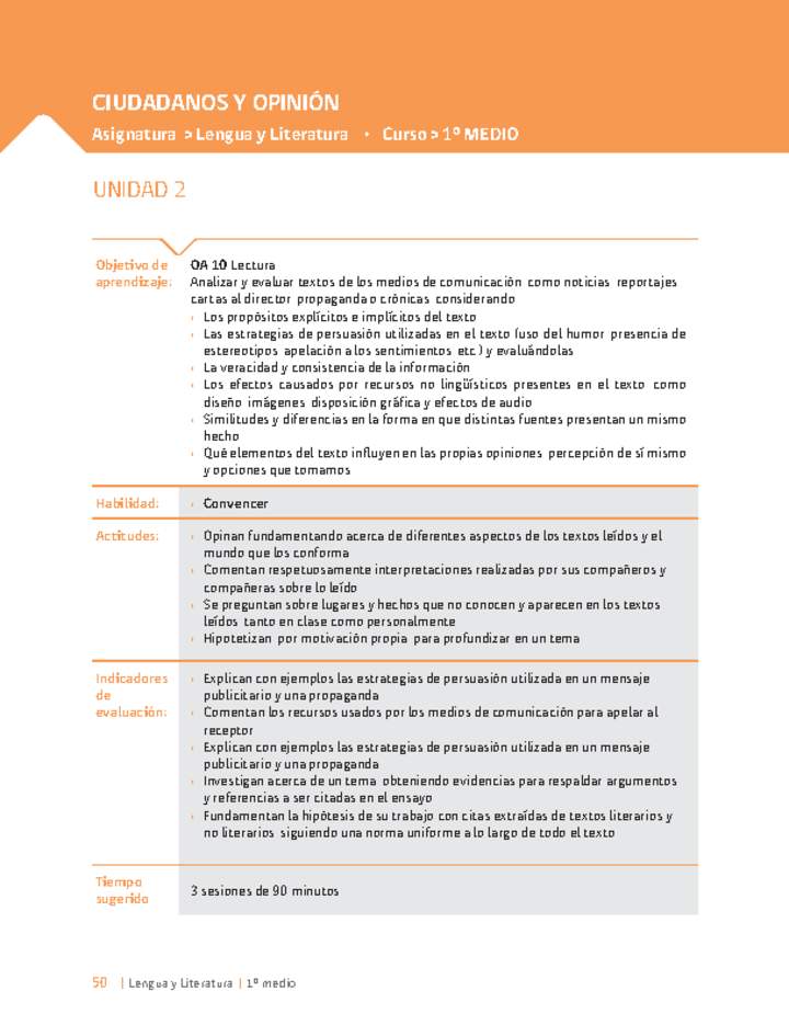 Actividad 4. Escribir para convencer Imagen portada