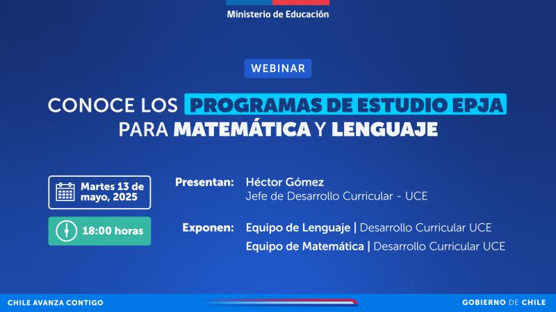 Conoce los Programas de Estudio EPJA para Matemática y Lenguaje