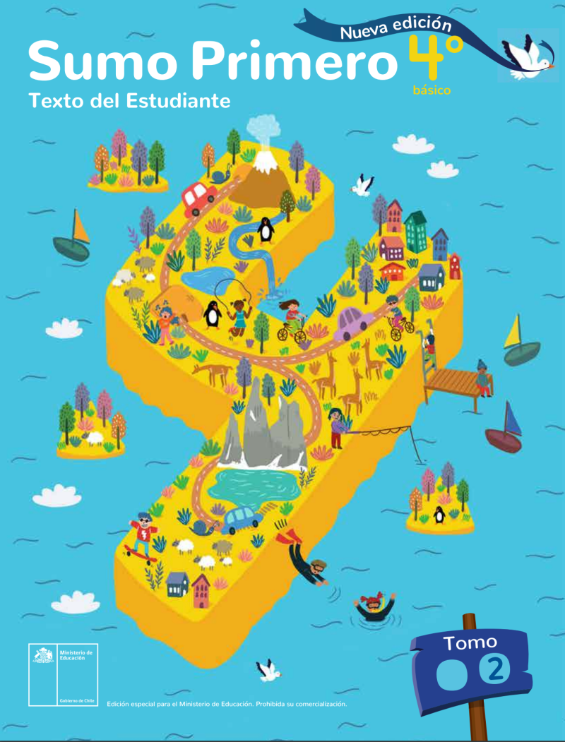Sumo Primero 4° Básico, Texto del Estudiante, Tomo 2. Edición 2026.