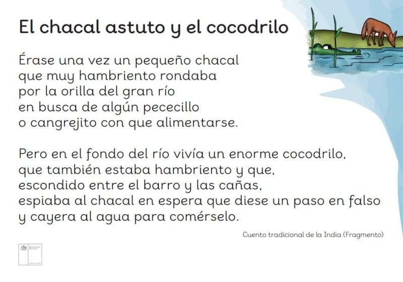 El chacal astuto y el cocodrilo