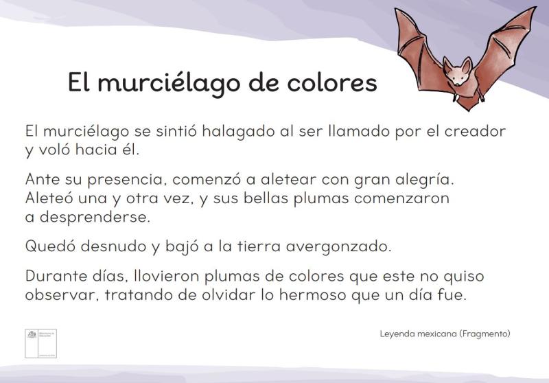 El murciélago de colores