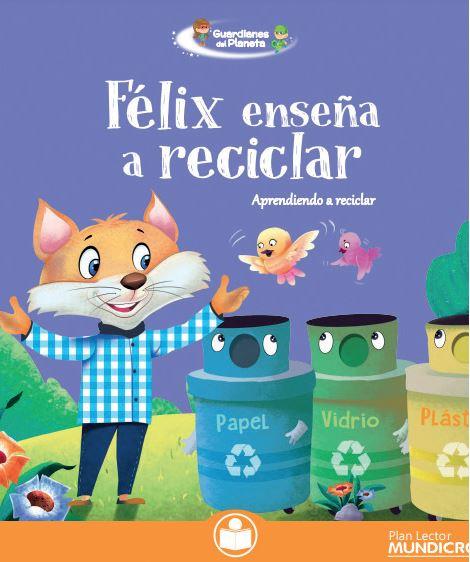 Félix enseña a reciclar