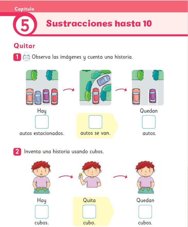 Sustracciones hasta 10