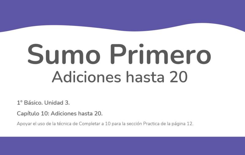 Adiciones hasta 20