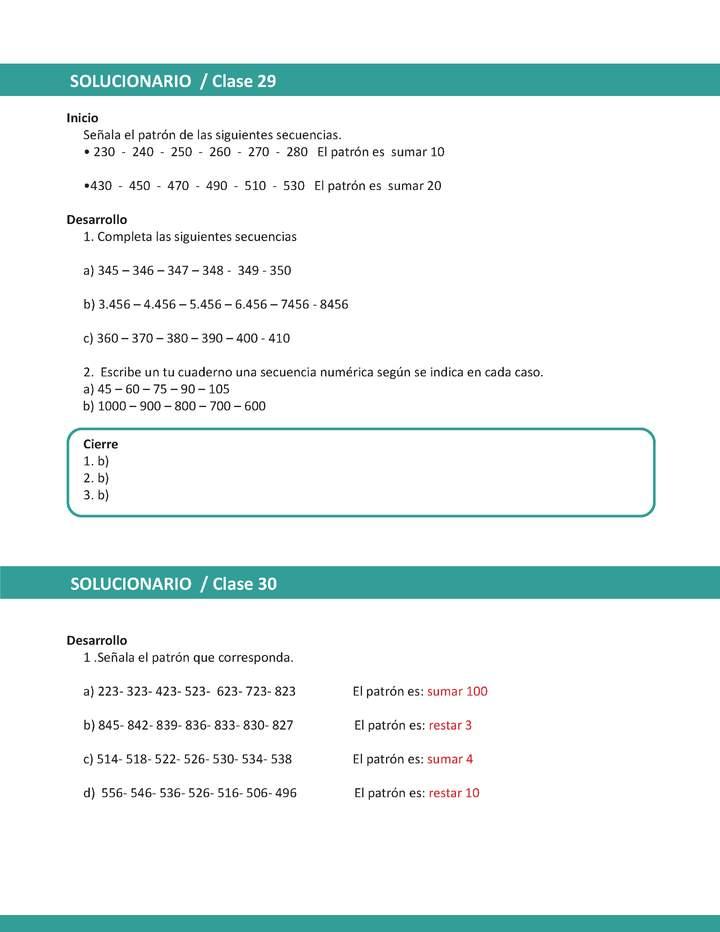 Solucionario Matemática 4° básico Unidad 1 Semana 8 Imagen portada