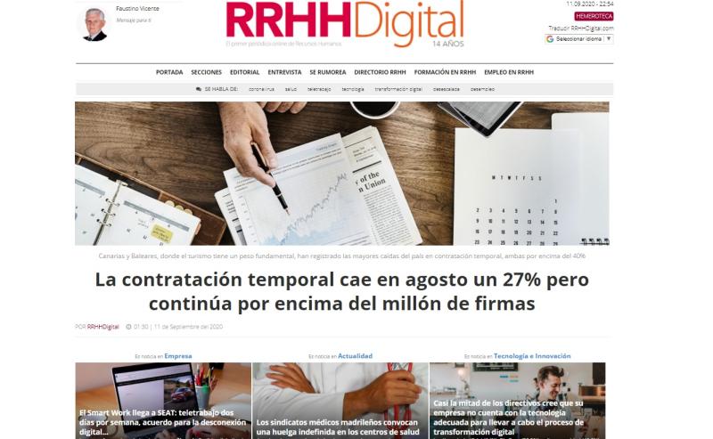 Recursos Humanos digital Imagen portada