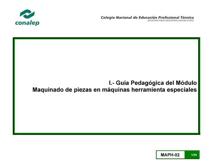 Guía pedagógica del módulo. Maquinado de piezas en torno y taladro. Imagen portada