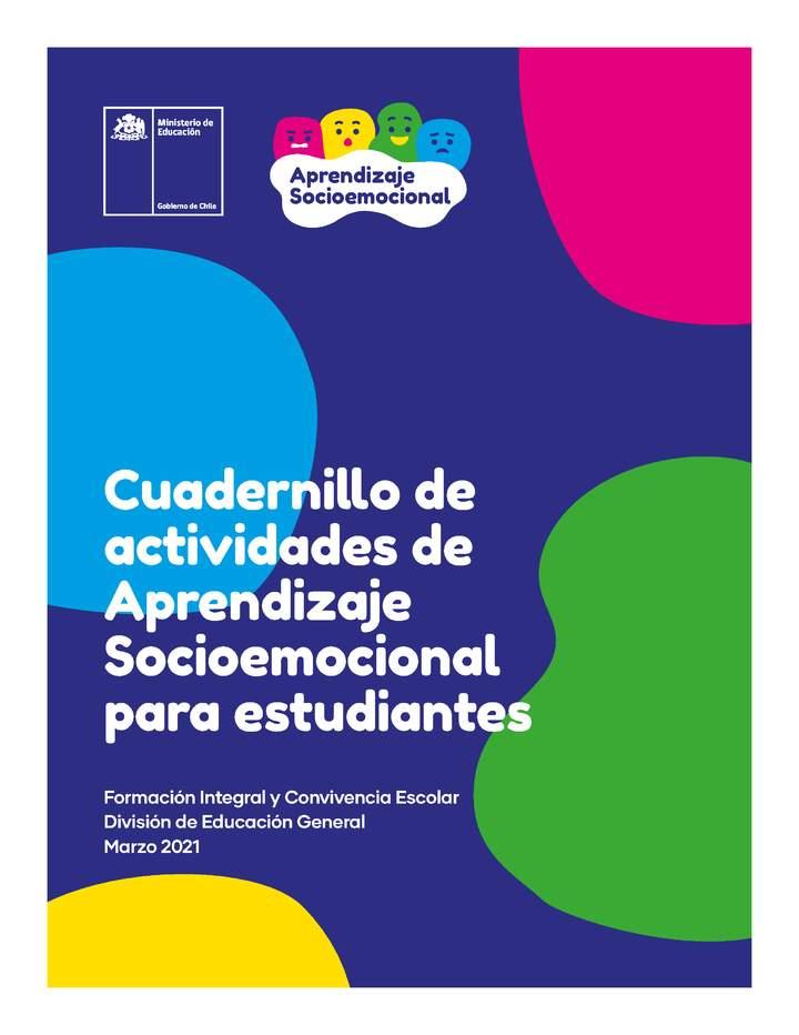 Cuadernillo de actividades de Aprendizaje Socioemocional para estudiantes Imagen portada