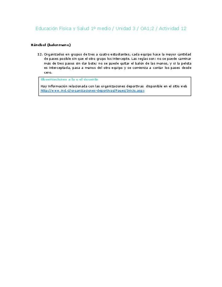 Educación Física 1 medio-Unidad 3-OA1;2-Actividad 12 Imagen portada