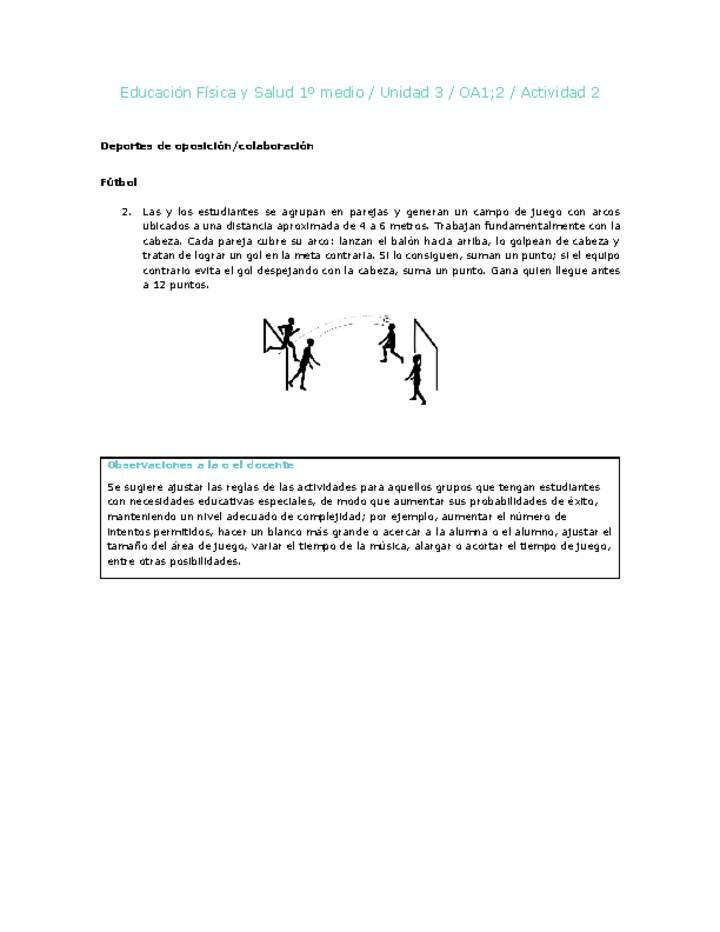 Educación Física 1 medio-Unidad 3-OA1;2-Actividad 2 Imagen portada
