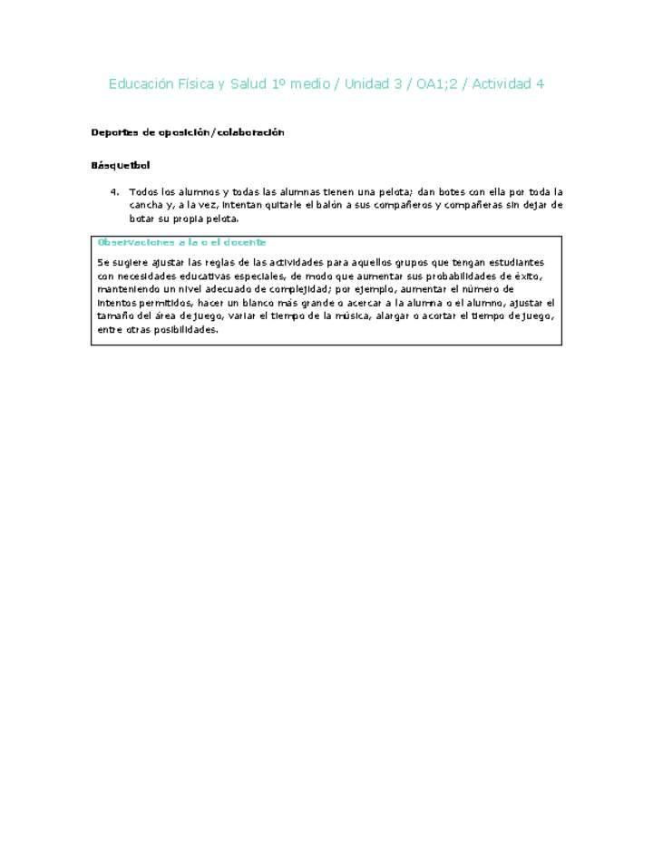 Educación Física 1 medio-Unidad 3-OA1;2-Actividad 4 Imagen portada