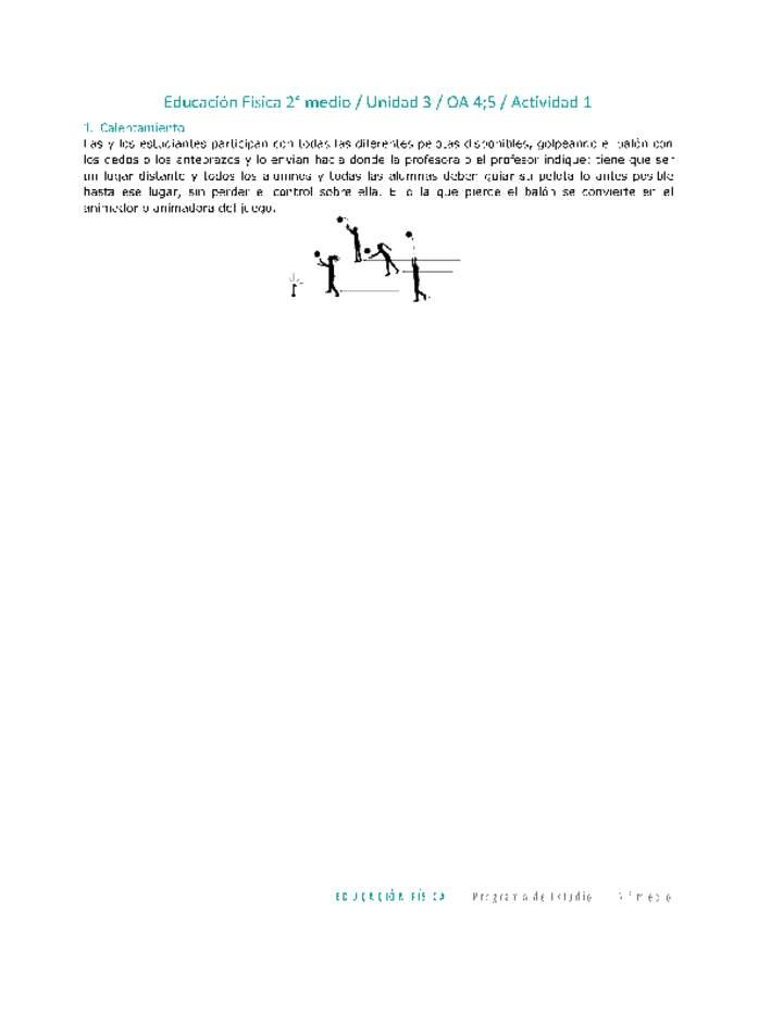 Educación Física 2 medio-Unidad 3-OA4;5-Actividad 1 Imagen portada