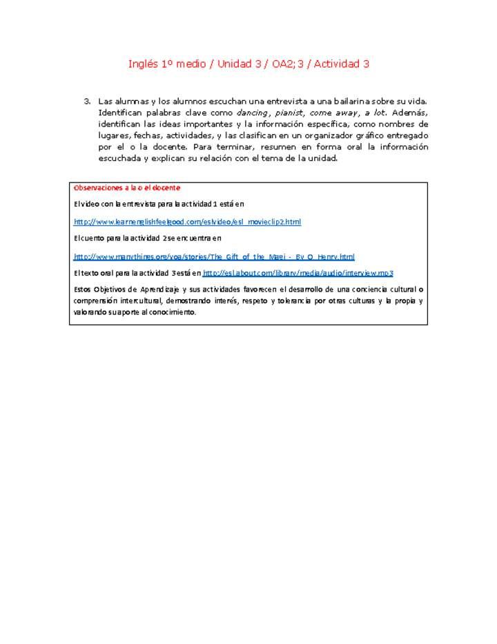 Inglés 1 medio-Unidad 3-OA2;3-Actividad 3 Imagen portada