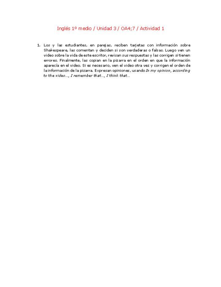 Inglés 1 medio-Unidad 3-OA4;7-Actividad 1 Imagen portada