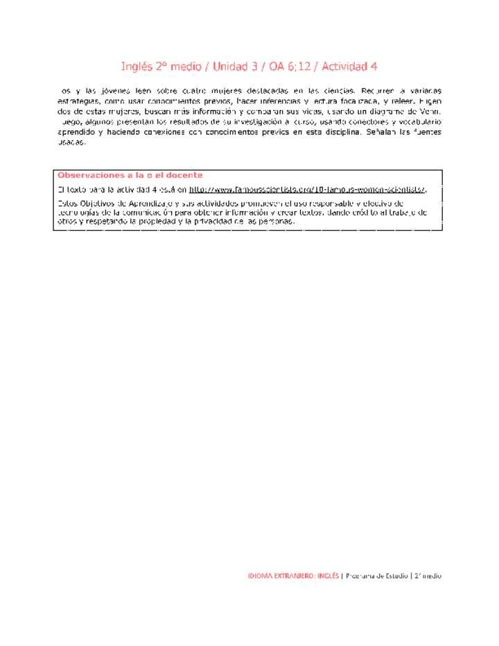 Inglés 2 medio-Unidad 3-OA6;12-Actividad 4 Imagen portada