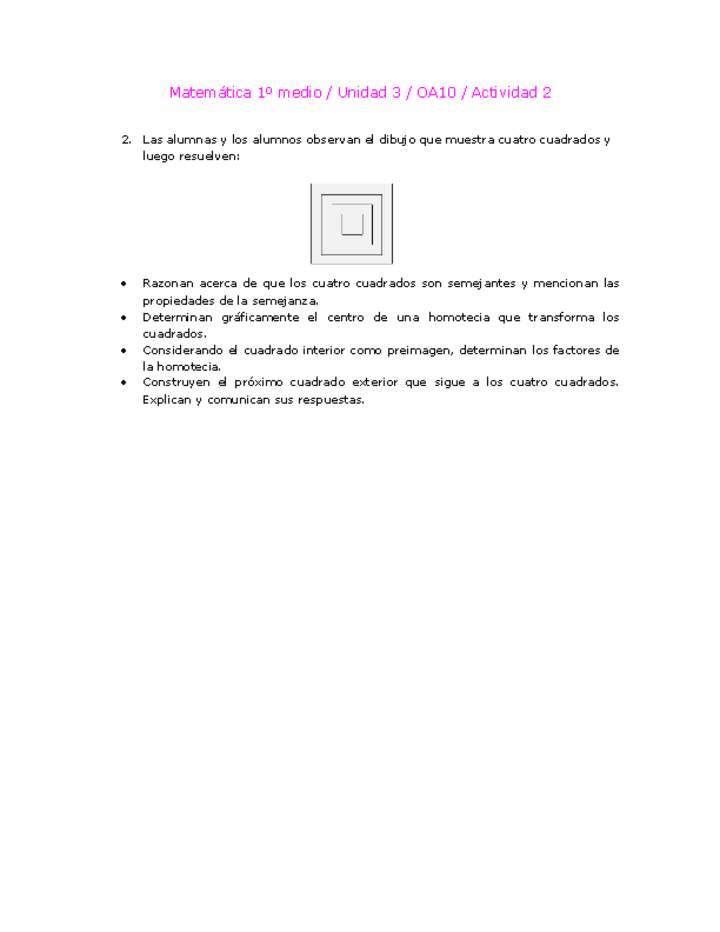 Matemática 1 medio-Unidad 3-OA10-Actividad 2 Imagen portada