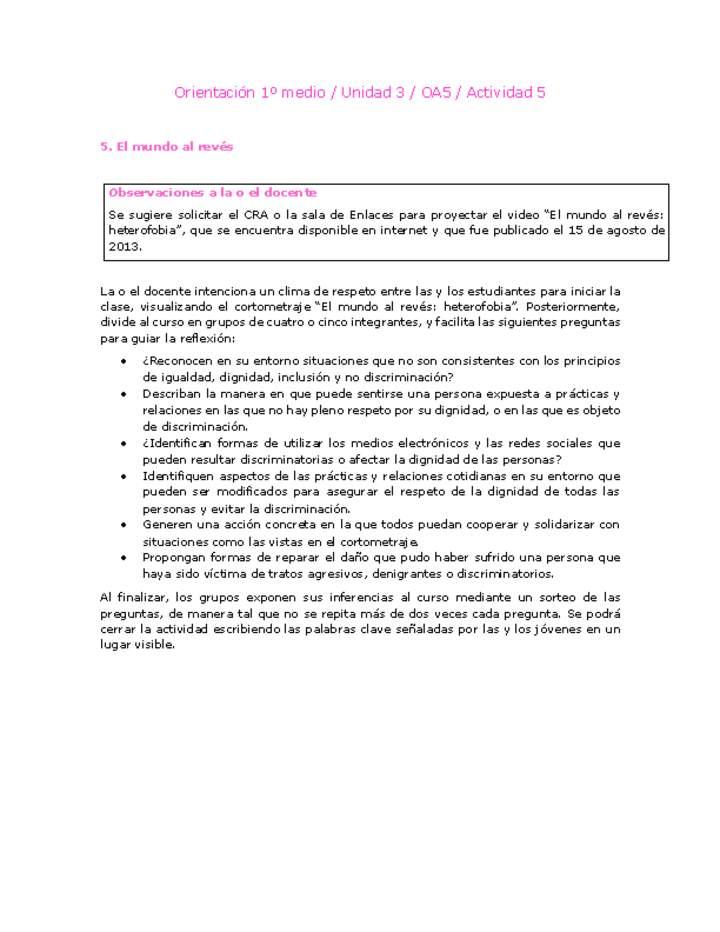 Orientación 1 medio-Unidad 3-OA5-Actividad 5 Imagen portada